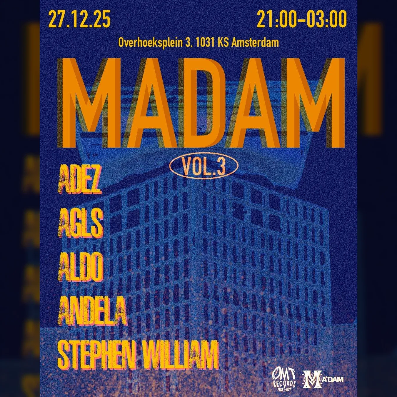 Madam by Night invites: OMT Records