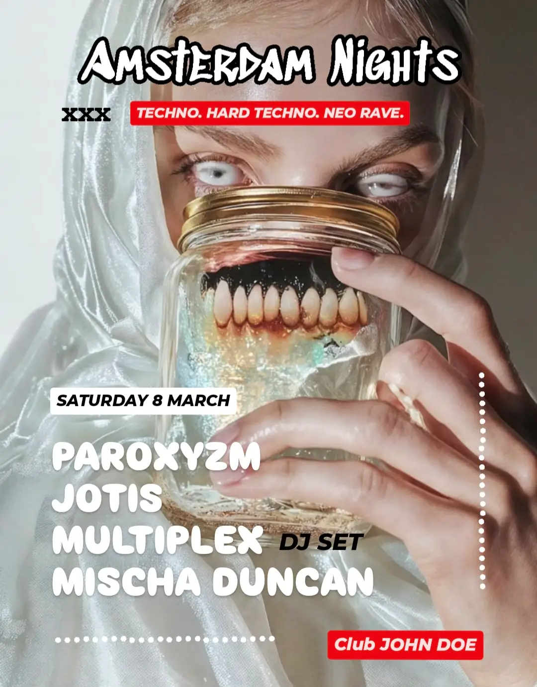 08/03 | Amsterdam Nights: Hard Techno Rave w/ JOTIS, Paroxyzm, Multiplex & Mischa Duncan