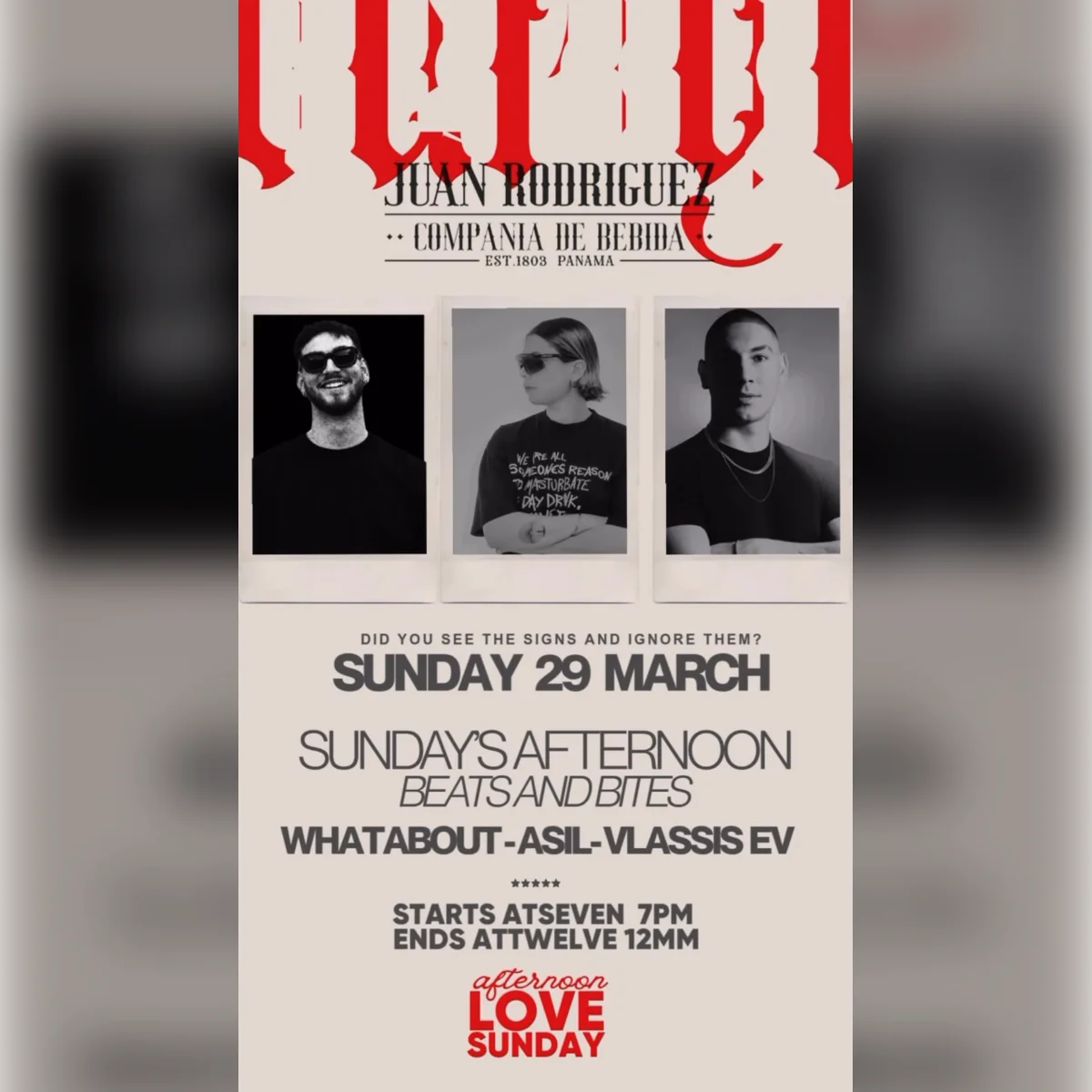 Sundays Afternoon Beats & Bites