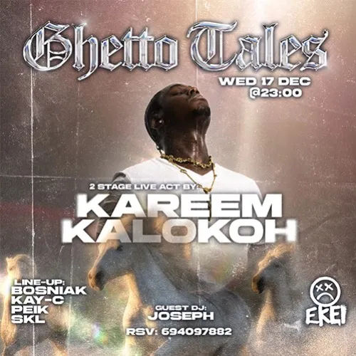 Ghetto Tales invites Kareem Kalokoh