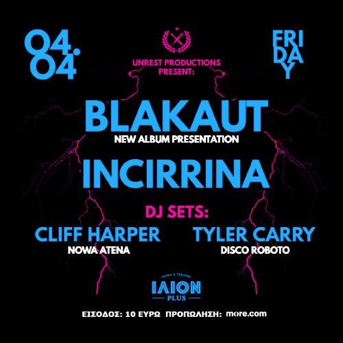 Blakaut: New Album Presentation + Incirrina + After Party