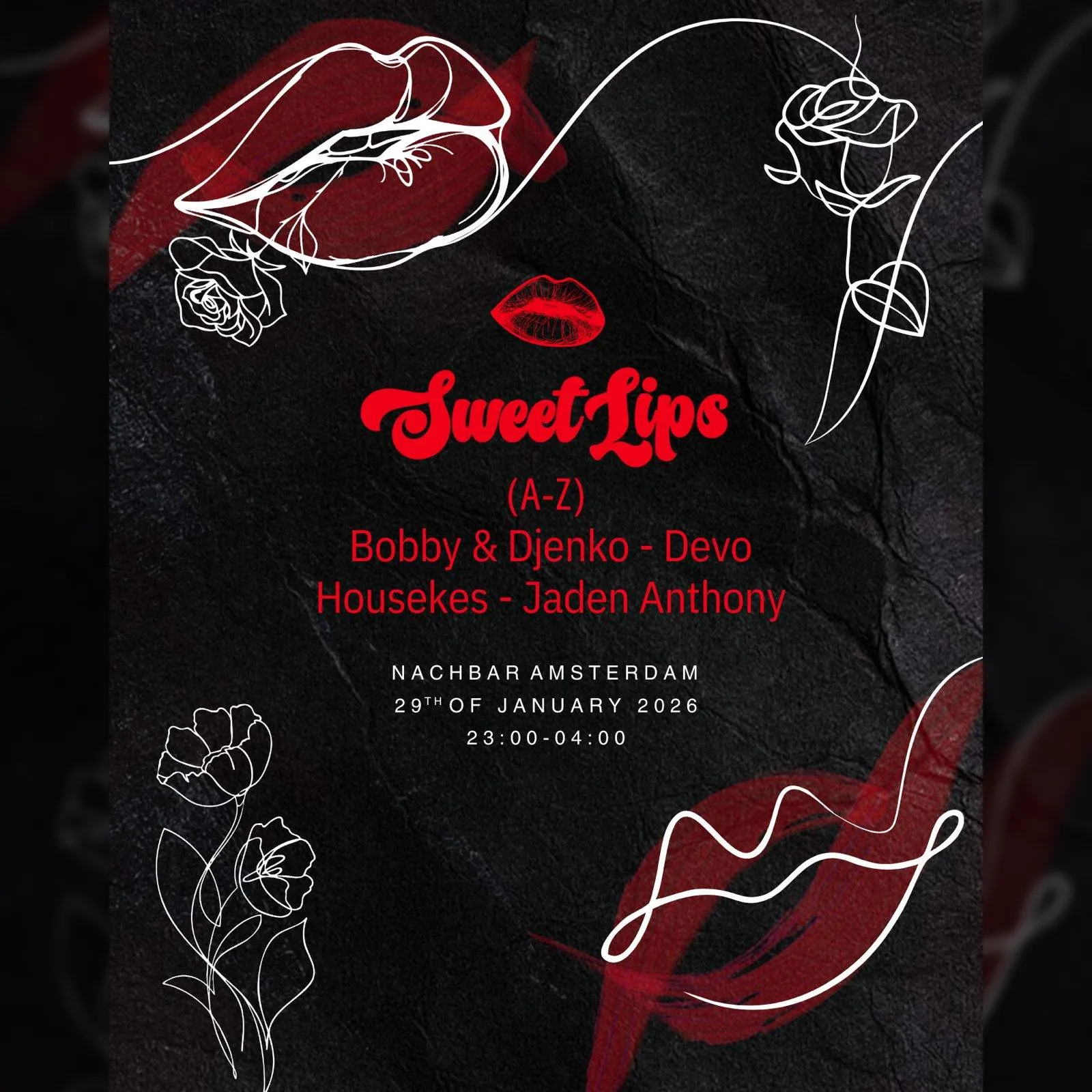 Sweetlips w/ Bobby & Djenko, Devo, Jaden Anthony, Housekes 