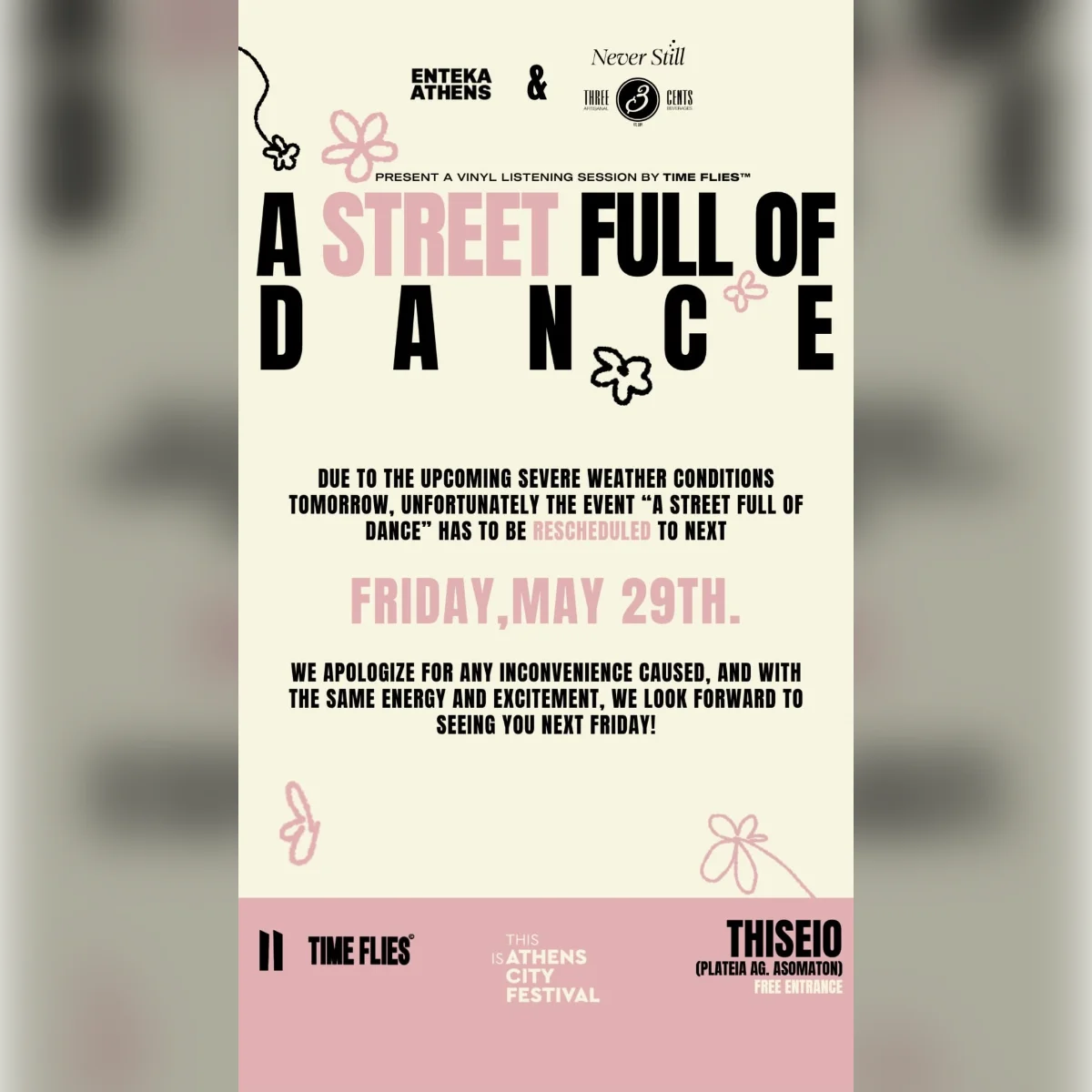 TIME FLIES ©️ proudly present :   A STREET FULL OF DANCE 