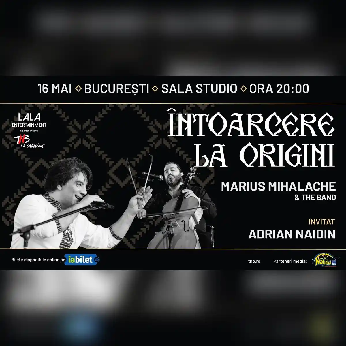 Întoarcere la Origini: Marius Mihalache & Band invitat – Adrian Naidin