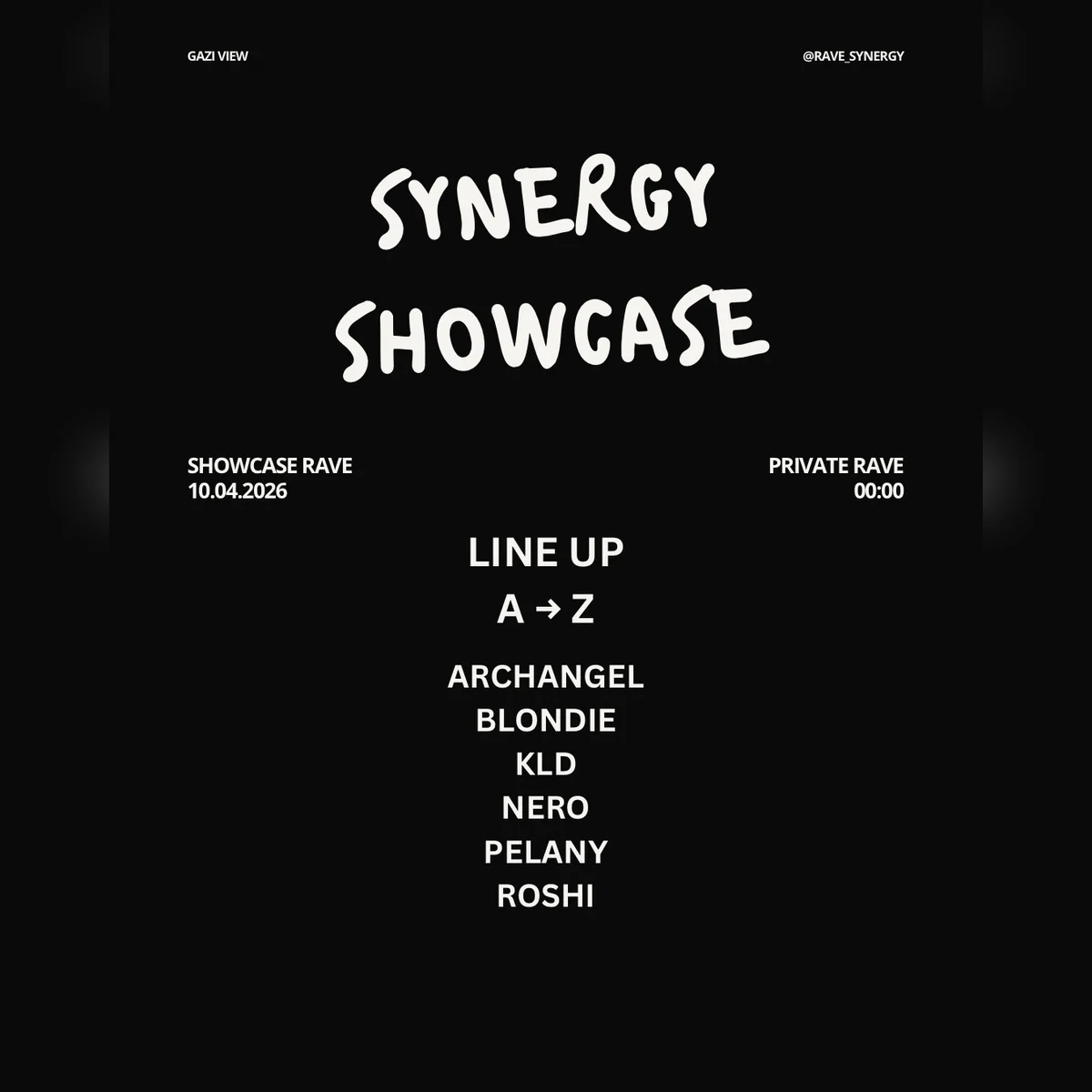 SYNERGY SHOWCASE RAVE