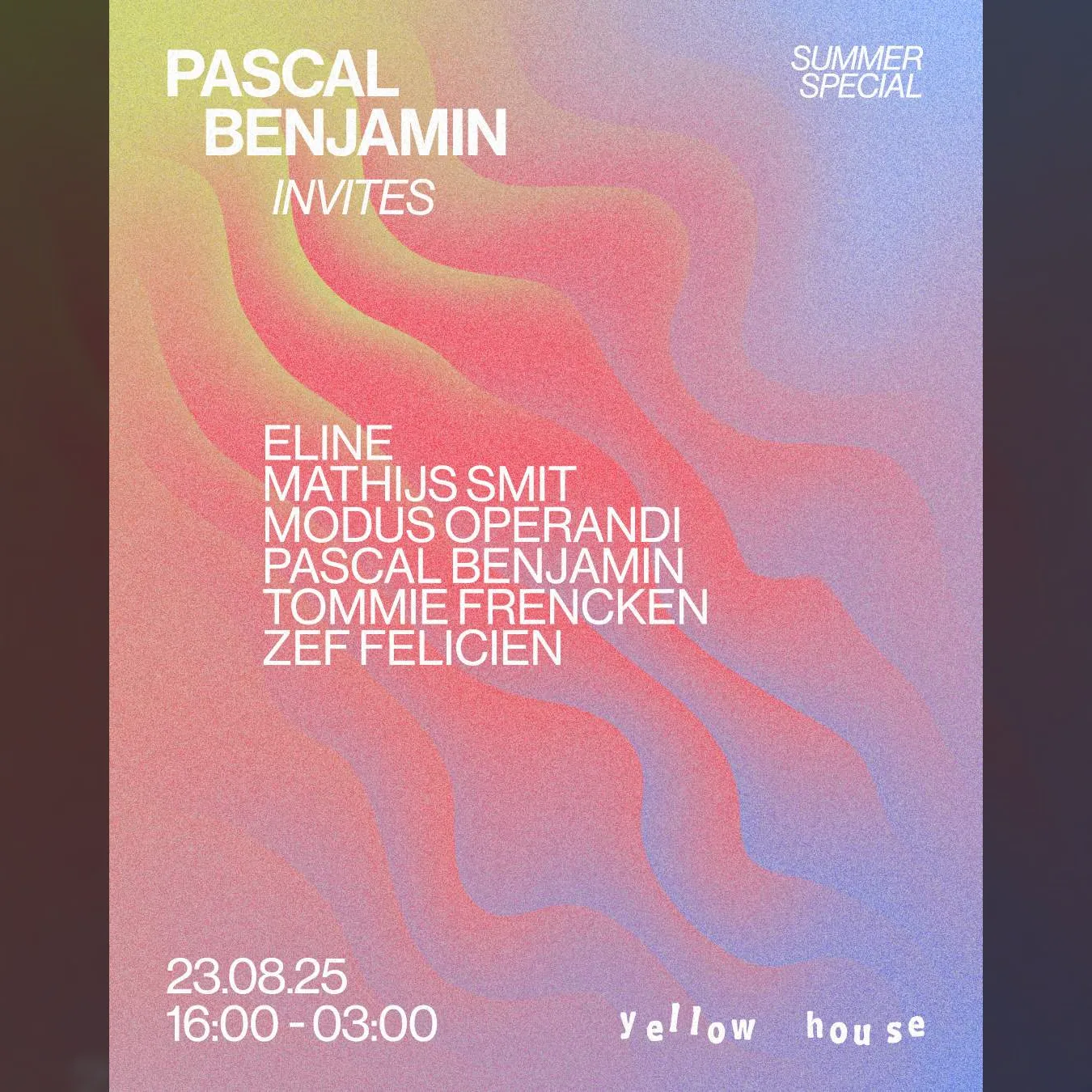 Pascal Benjamin Invites - Summer Party- Yellow House Rooftop