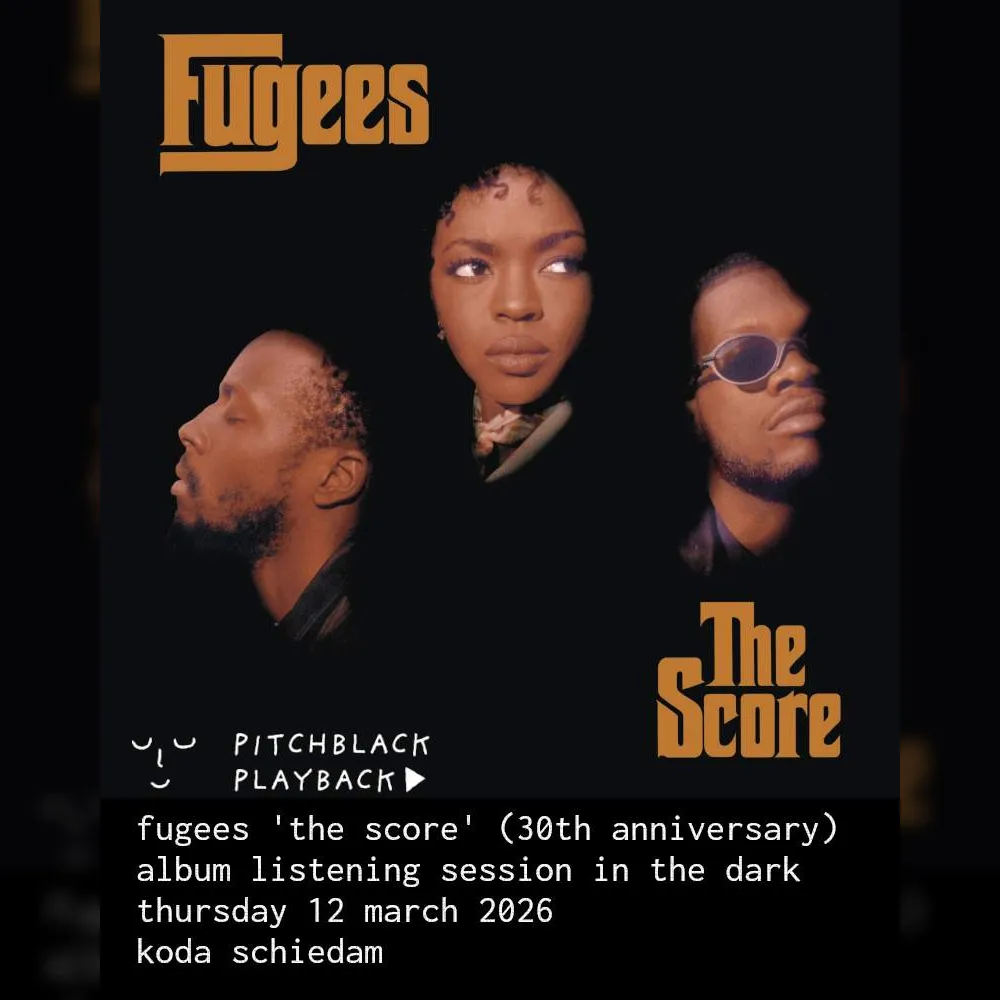 Pitchblack Playback: Fugees 'The Score' (30th Anniversary) listening session in the dark