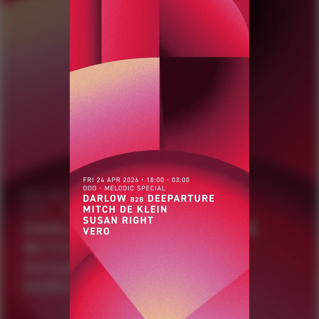 Melodic Special w/ Mitch de Klein | - Vero | Susan Right | Darlow b2b Deeparture