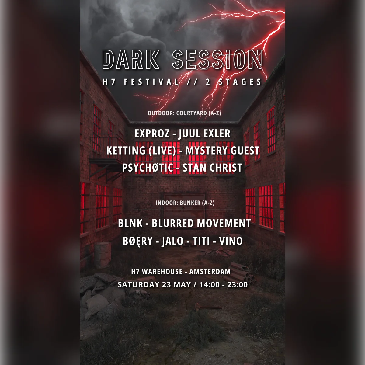 Dark Session Day Rave // 2 stages