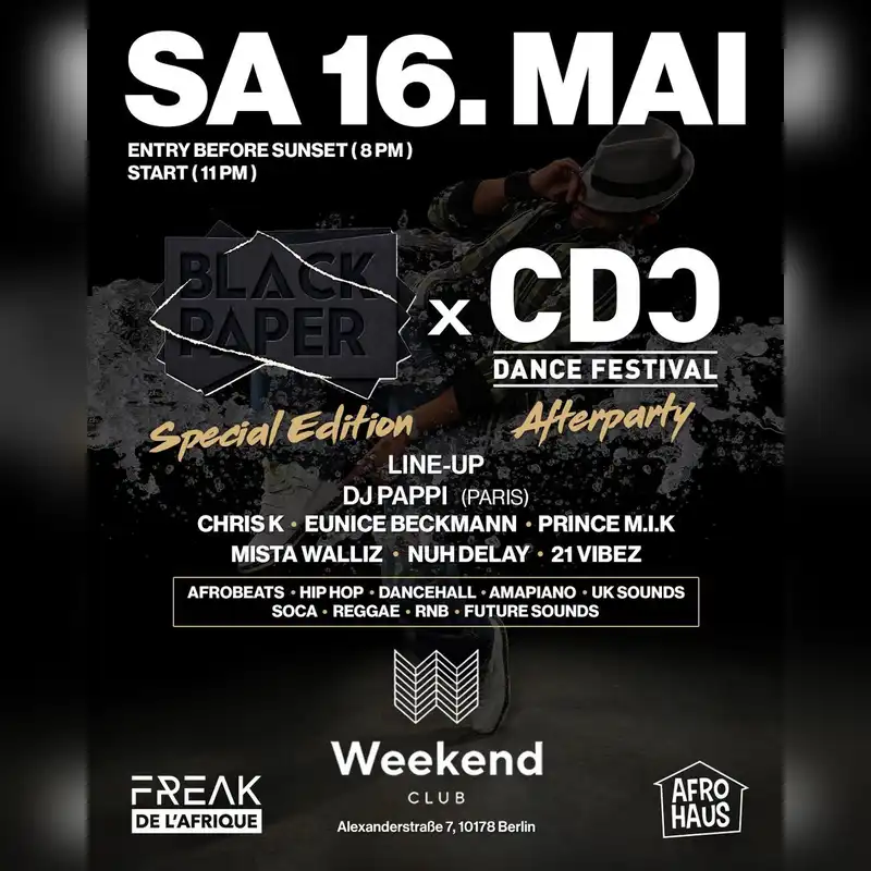BLACK PAPER x CDC FESTIVAL