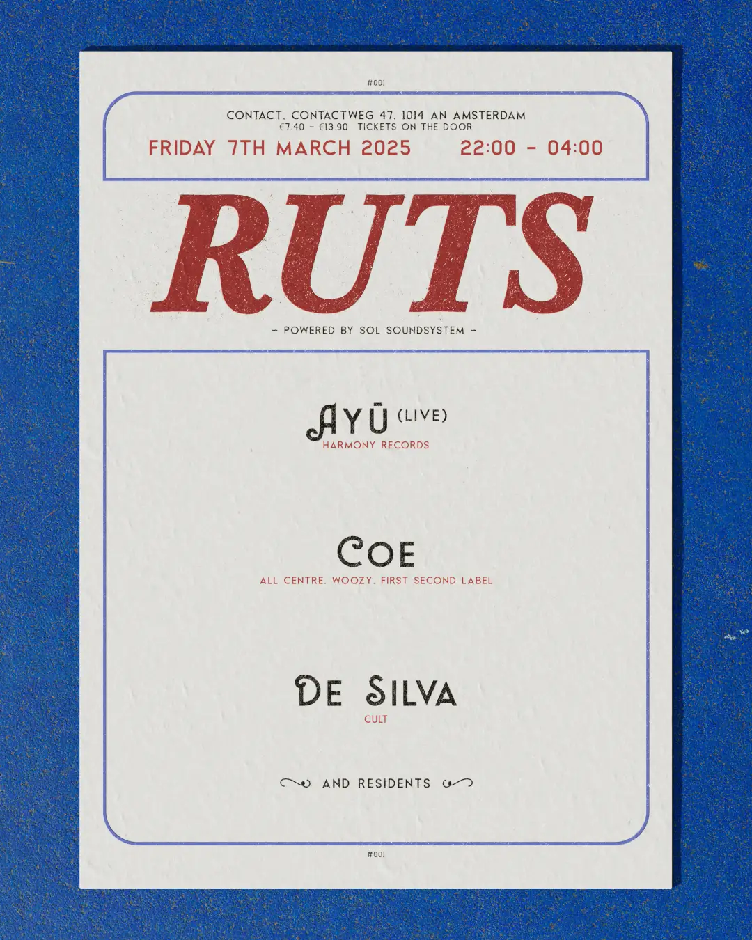 RUTS #001 - Ayū, Coe & DE SILVA