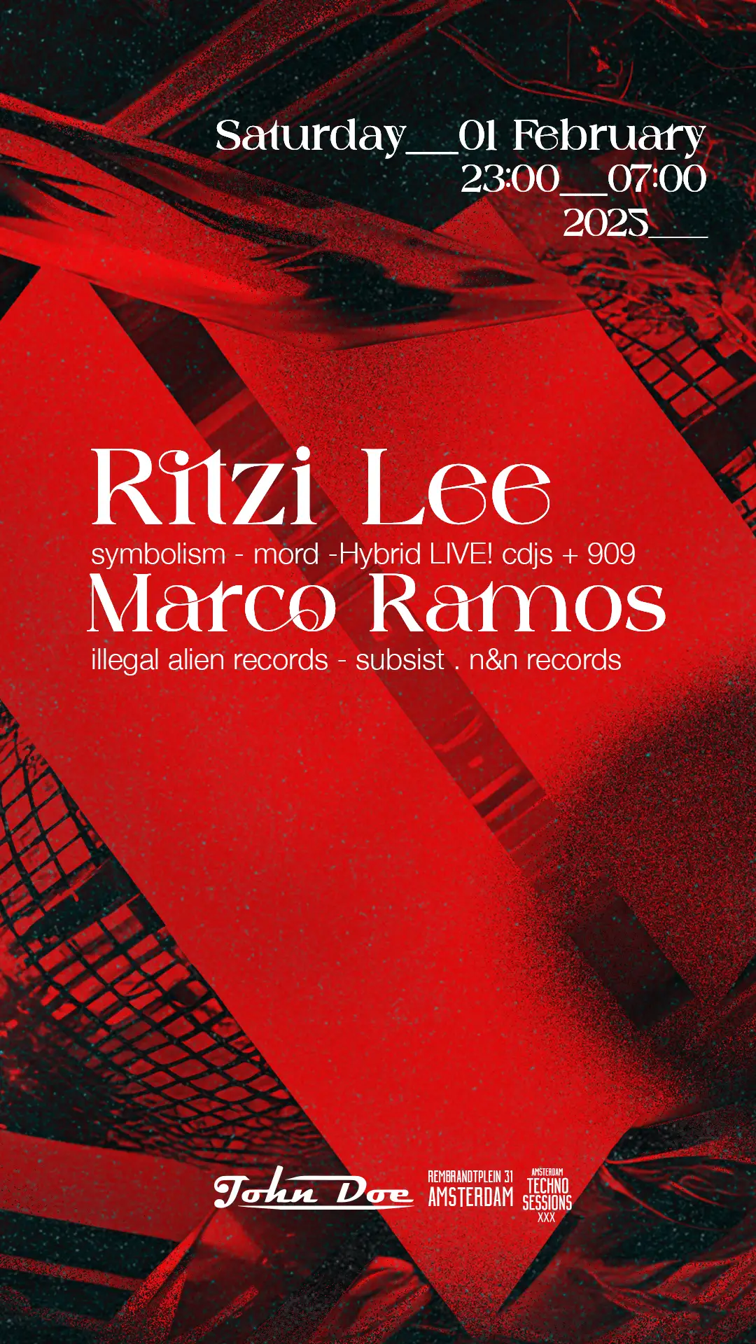 Amsterdam Techno Sessions w/ Ritzi Lee  3Hour Hybrid Set