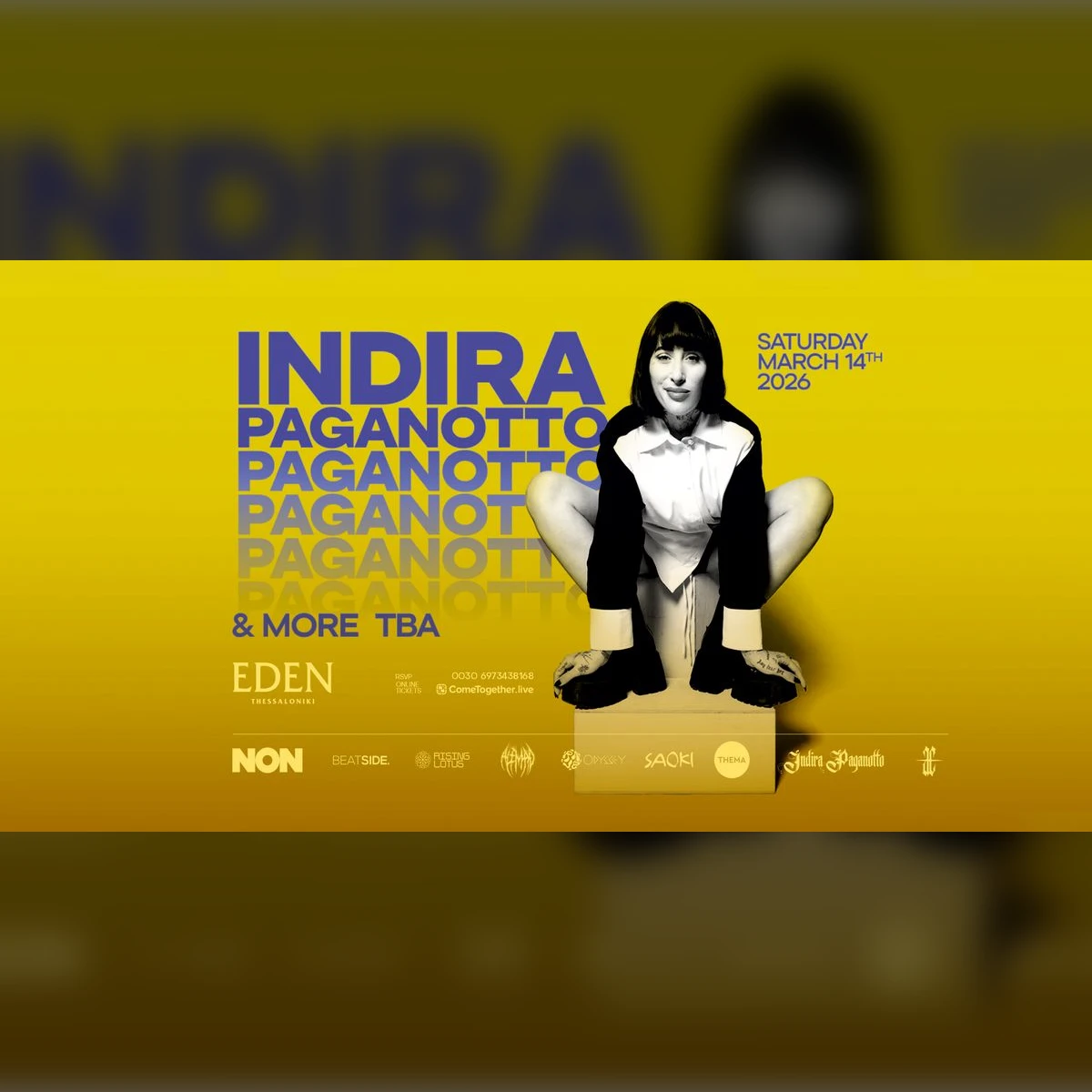 [CANCELLED] NON pres. Indira Paganotto + more TBA in Thessaloniki