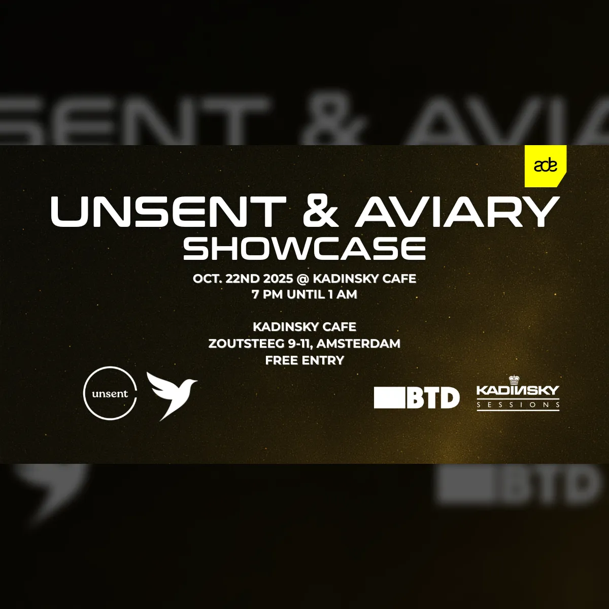 UNSENT & AVIARY SHOWCASE 