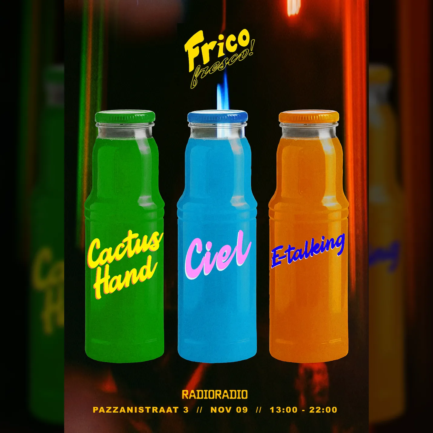 Frico Fresco with Ciel, E-Talking, Cactus Hand