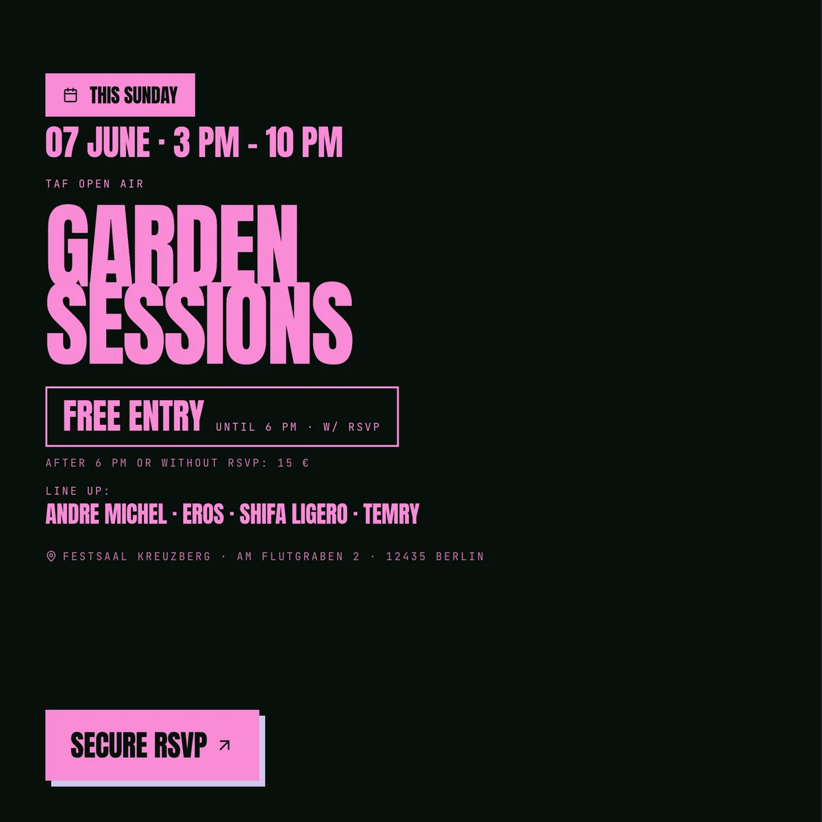 TEMRY & FRIENDS – GARDEN SESSIONS