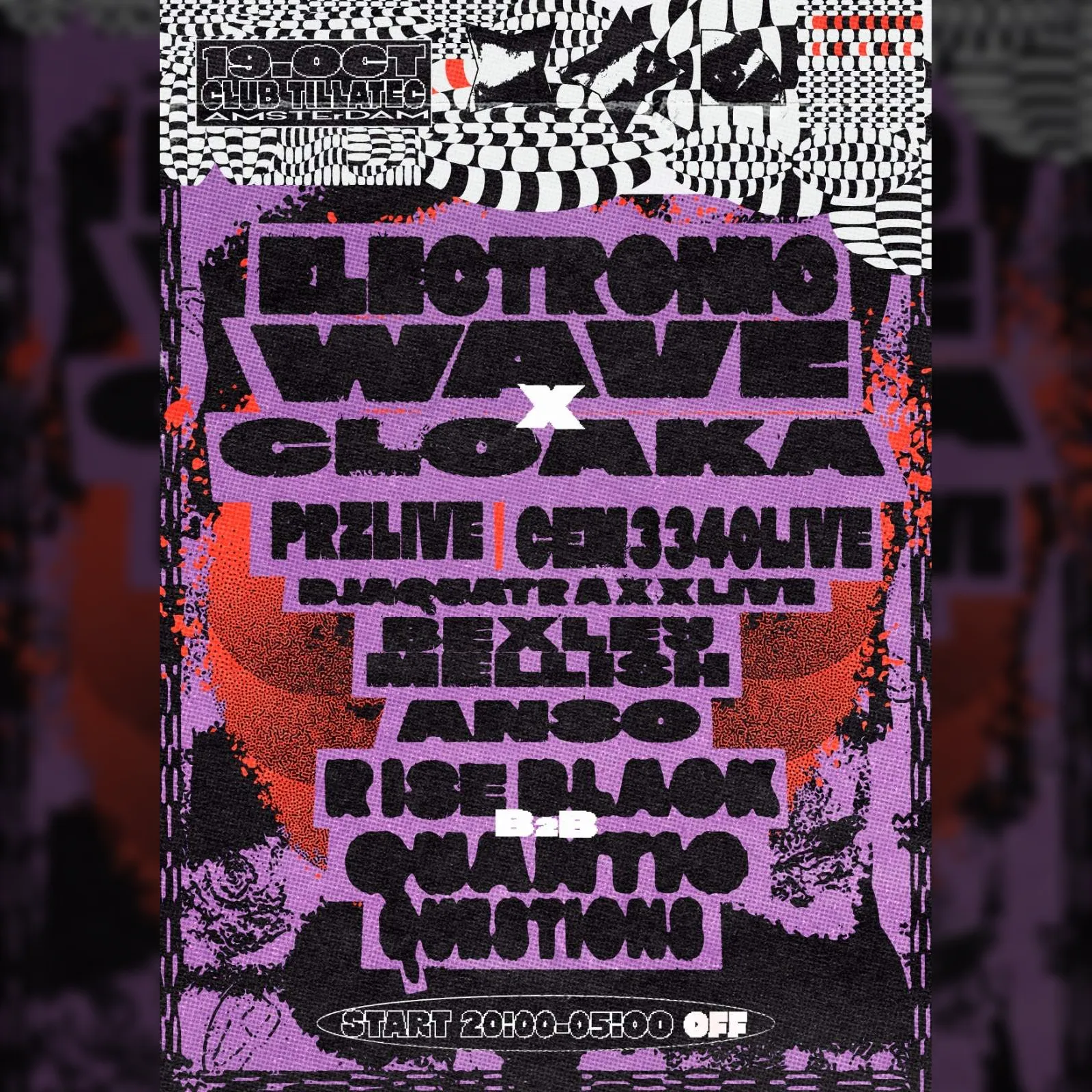 Electronic Wave X Cloaka pres: PRZ Live and CEM3340 Live
