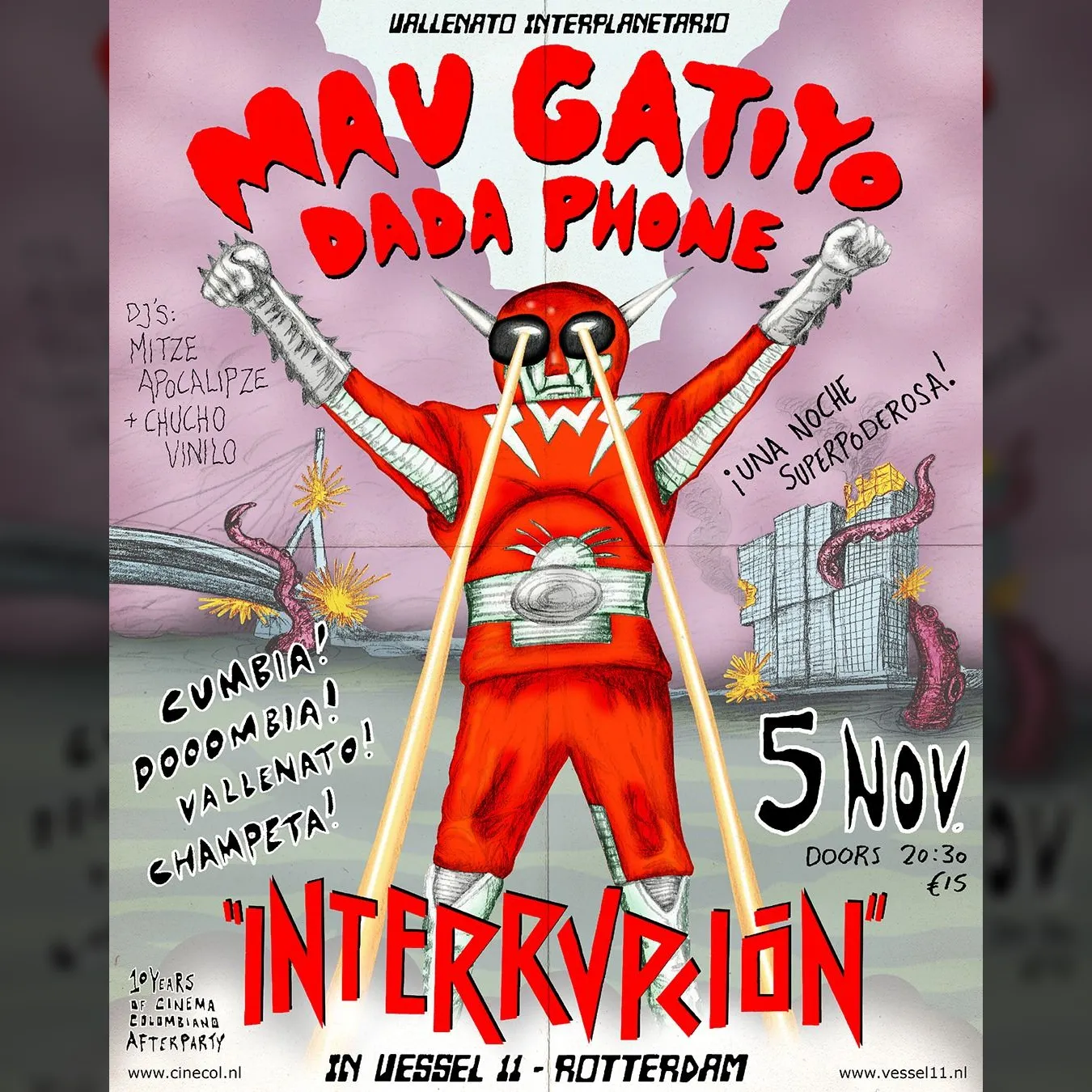 V11 x INTERRUPCIÓN presents: Mau Gatiyo + Dada Phone