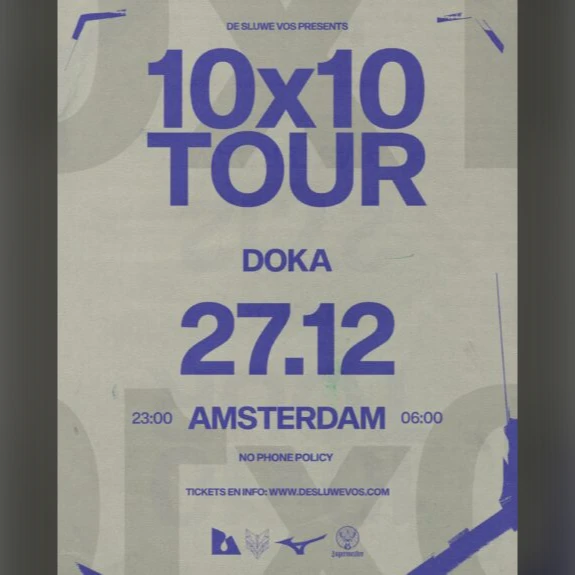 Doka Studio x 10×10 Tour w/ Sluwe Vos & Special Guest