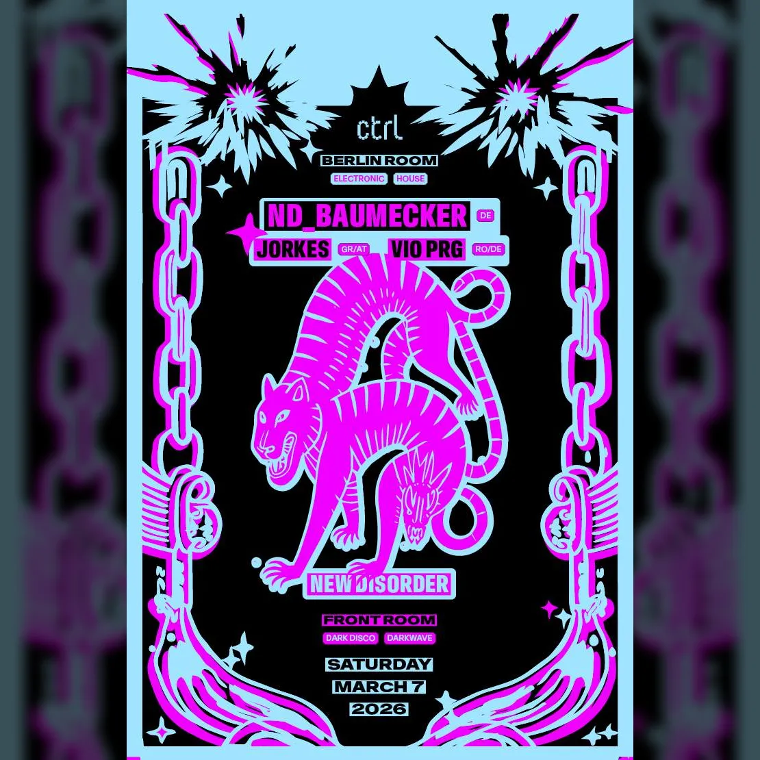 nd_baumecker [DE], Jorkes [GR/AT], Vio PRG [RO/DE], New Disorder