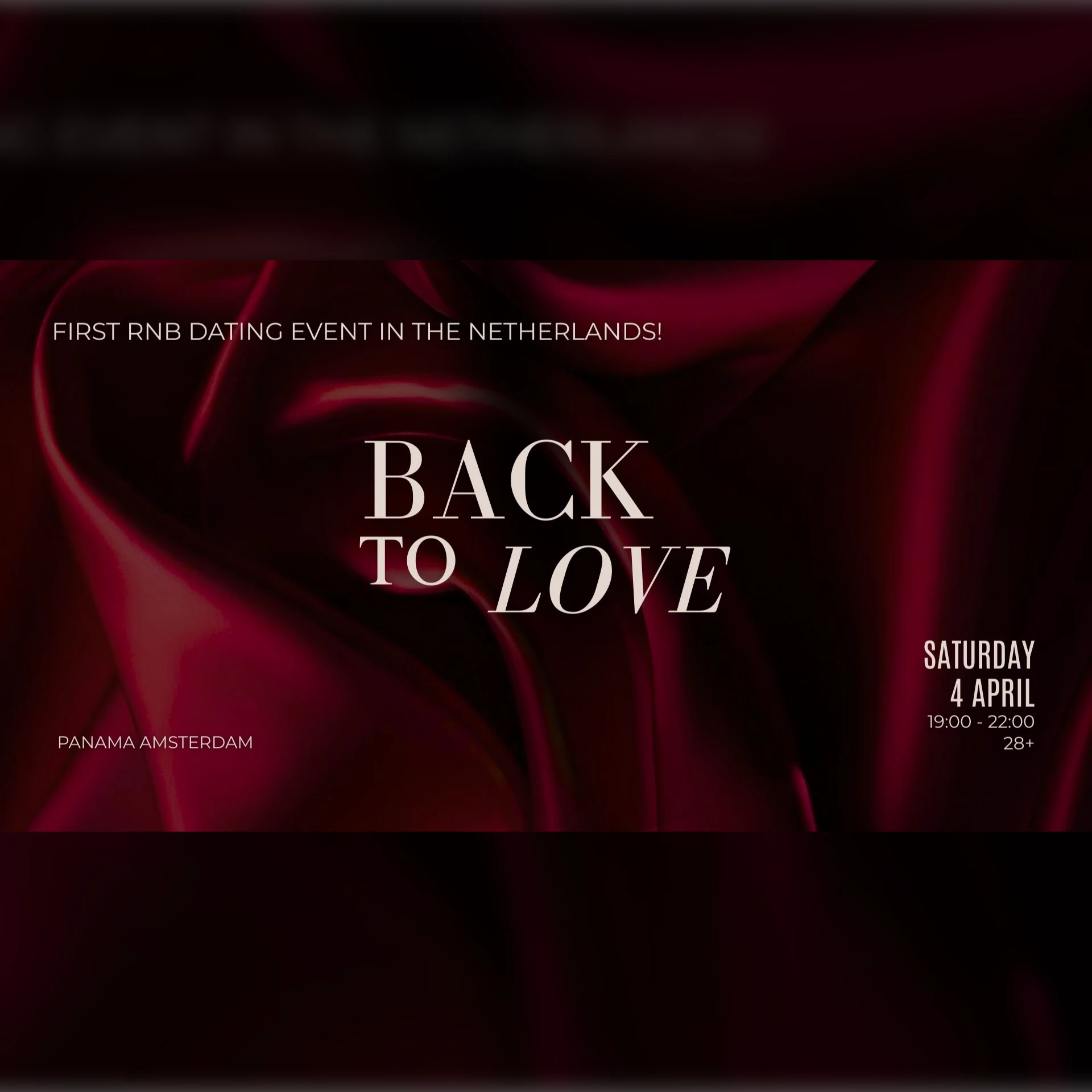 Back To Love – RNB Dating Event