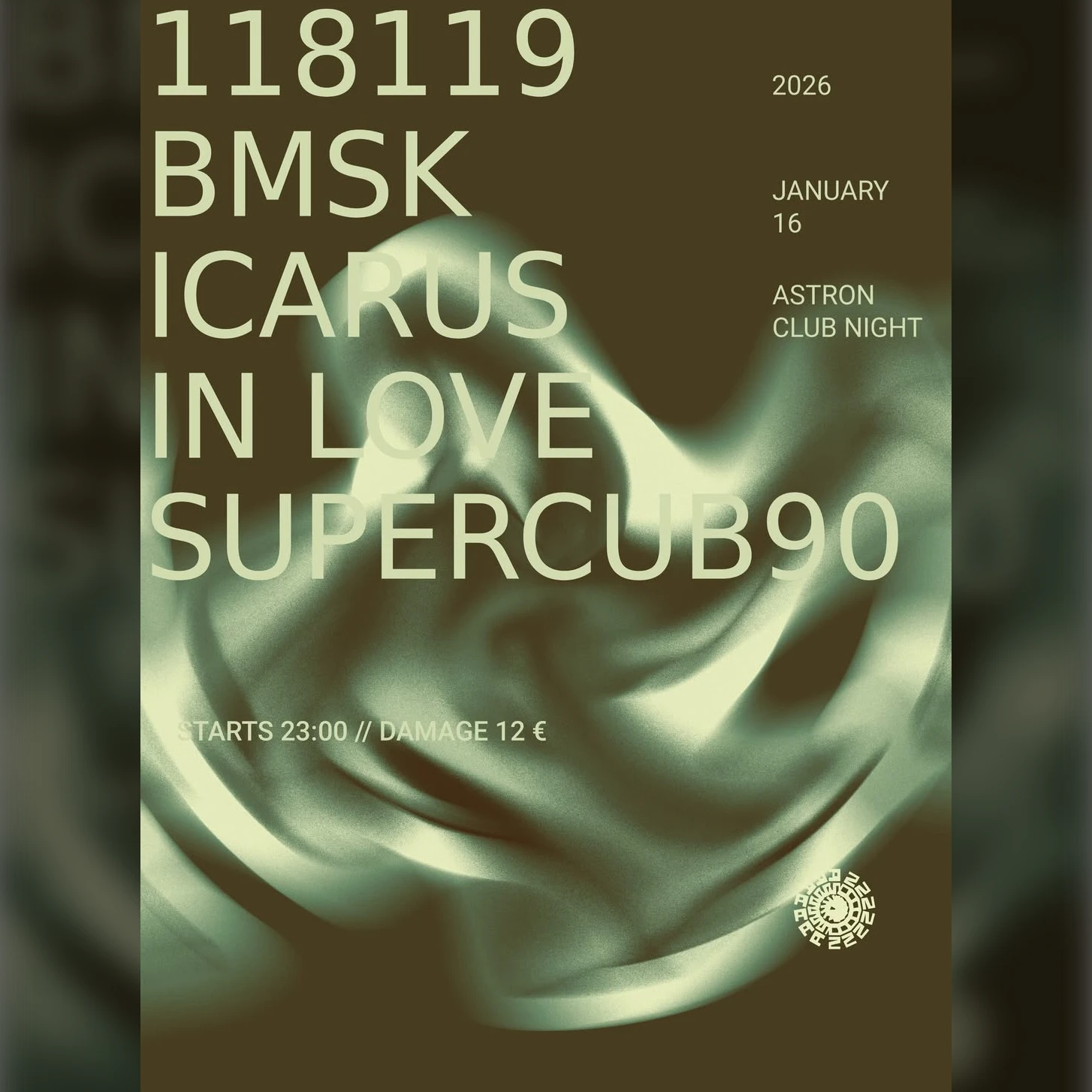Astron Club Night with BMSK / Icarus in love / SuperCub90 / 118119