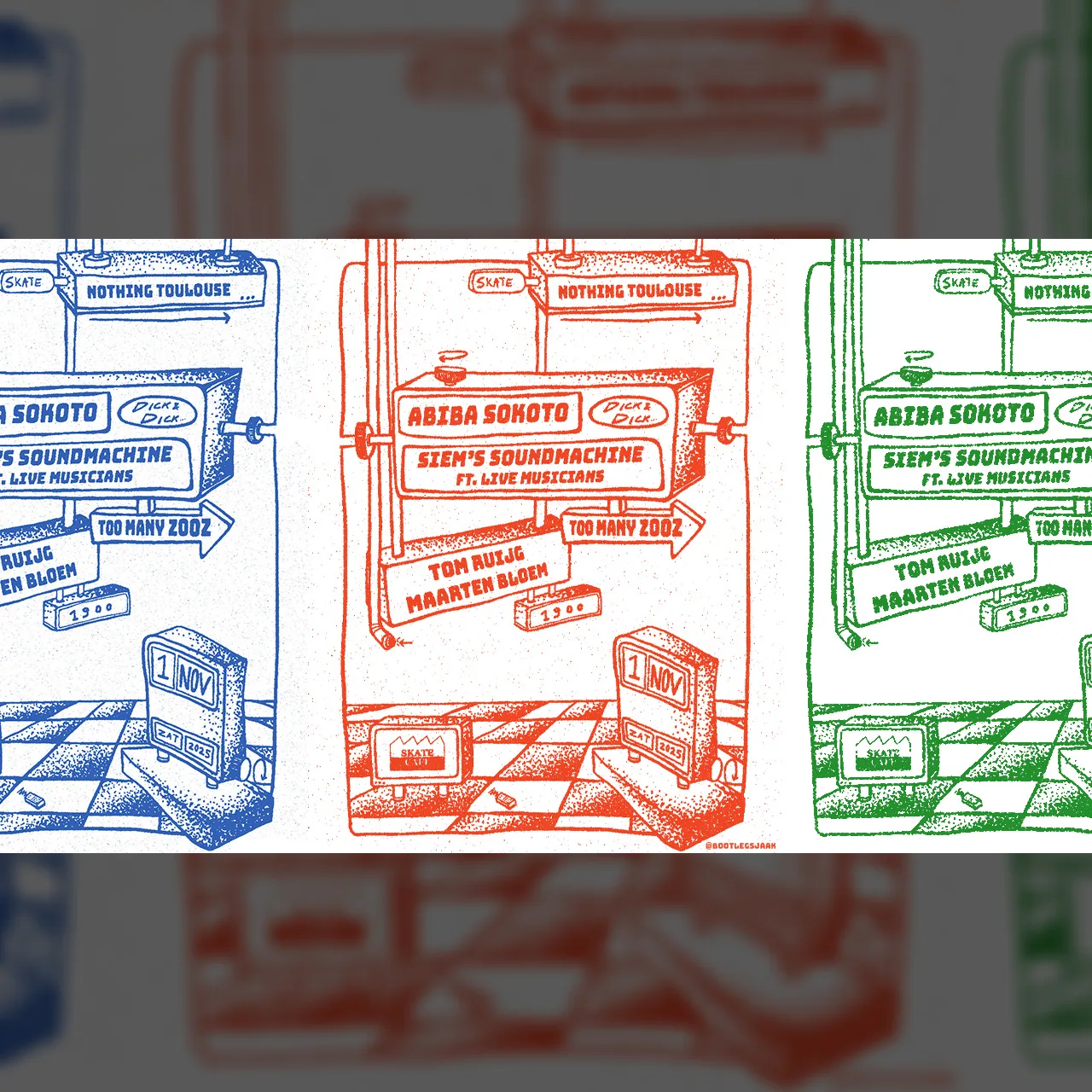 TOO MANY ZOOZ – CLUB NIGHT: NOTHING TOULOUSE, TOO MANY ZOOZ (ACOUSTIC SET LIVE), ABIBA SOKOTO, SIEM'S SOUNDMACHINE FT. LIVE MUSICIANS, TOM RUIJG & MAARTEN BLOEM