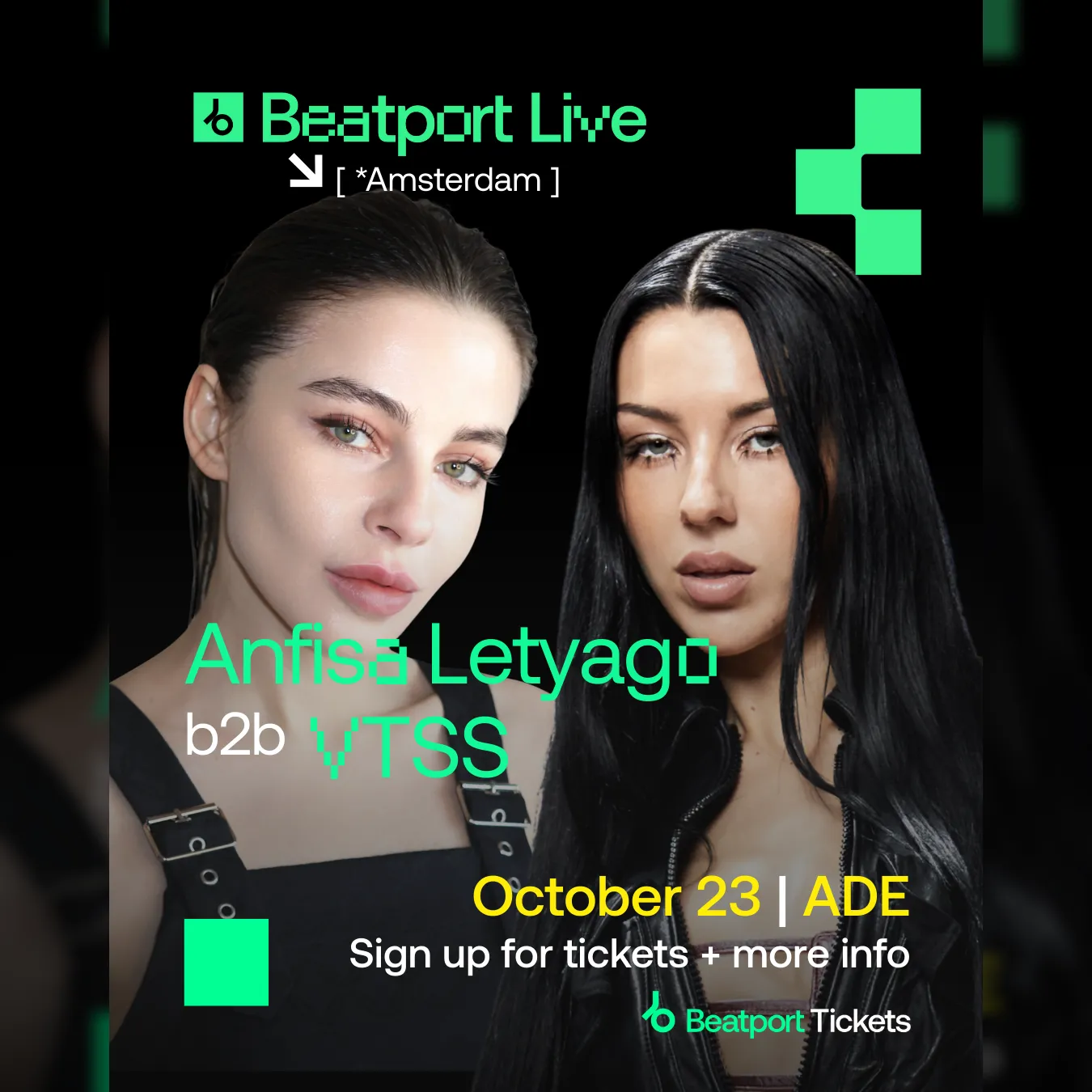 Anfisa Letyago b2b VTSS - Beatport Live at ADE
