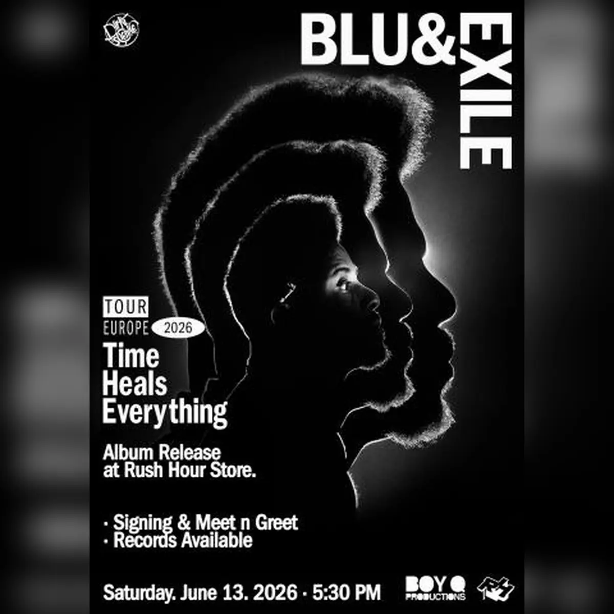 Blu & Exile — Time Heals Everything Album Release