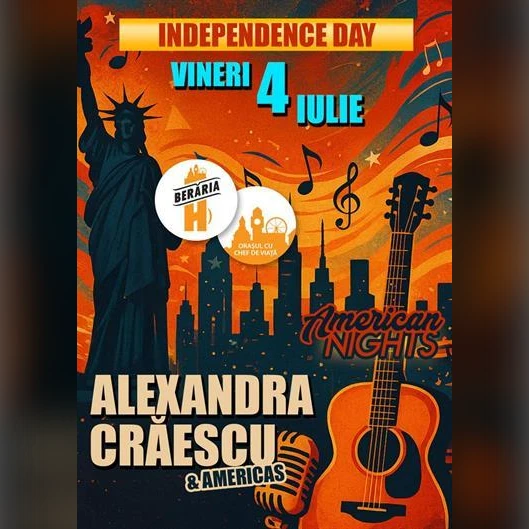 American Night cu Alexandra Crăescu și Americas de Ziua Americii