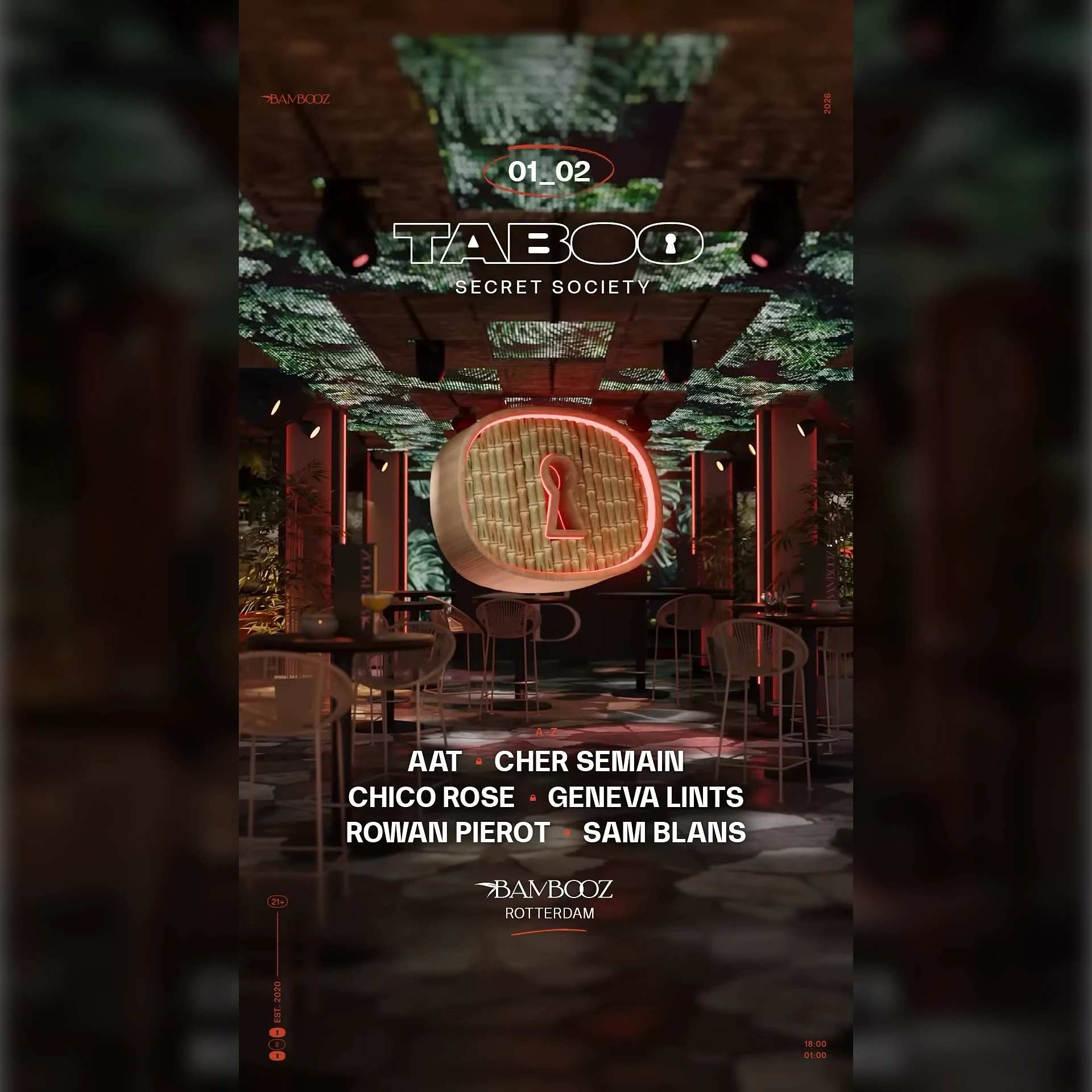 Bambooz x TABOO Secret SocietyTickets