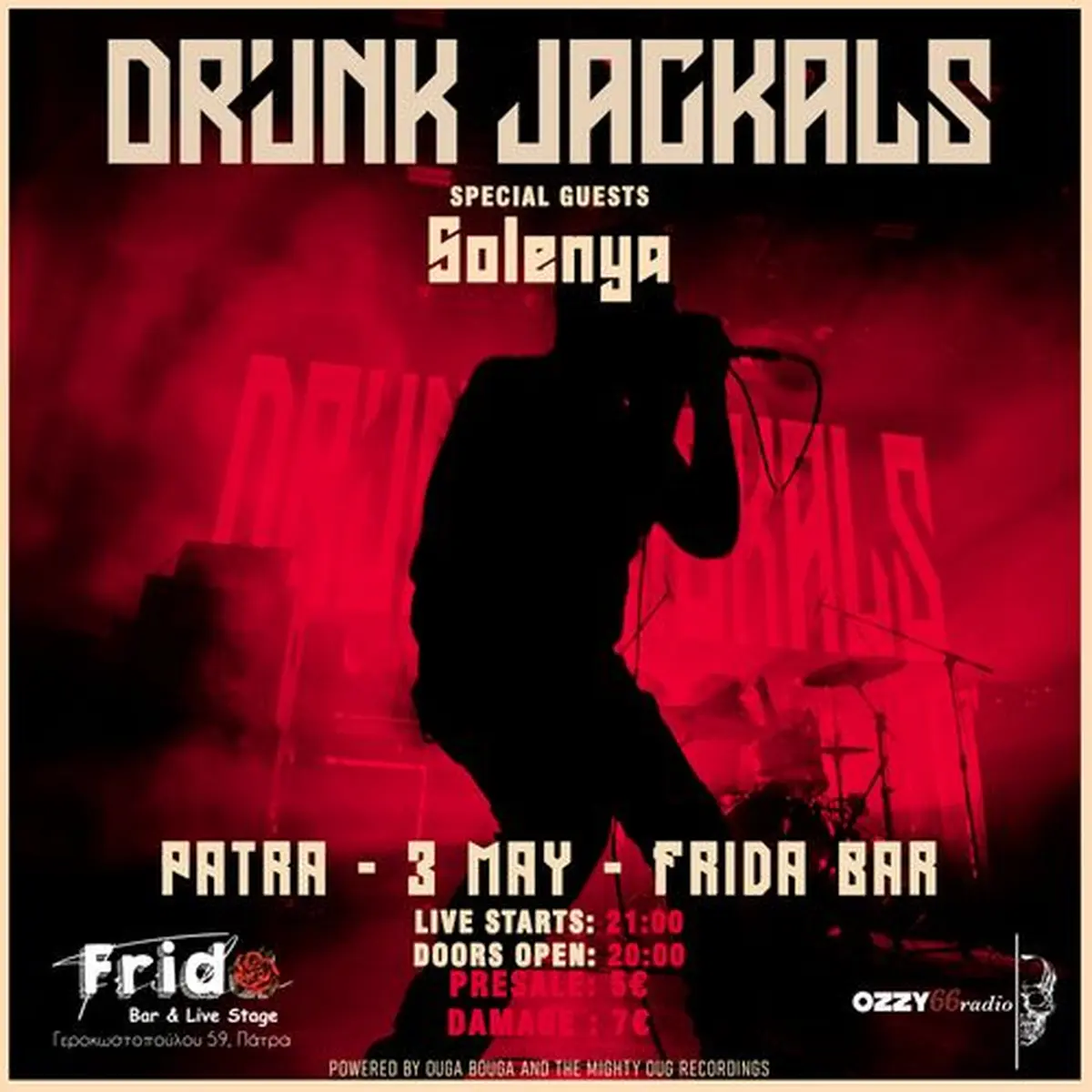 DRUNK JACKALS Live w. SOLENYA