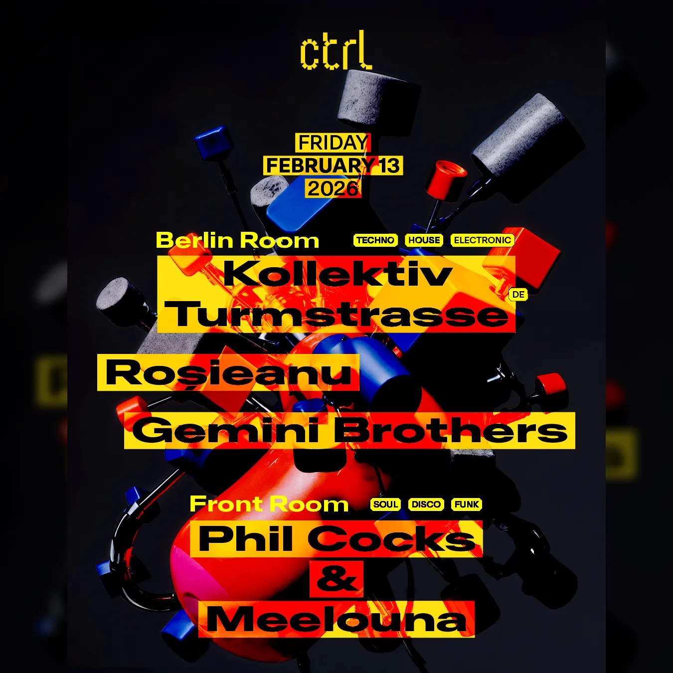 Kollektiv Turmstrasse [DE], Roșieanu, Gemini Brothers, Phil Cocks & Meelouna