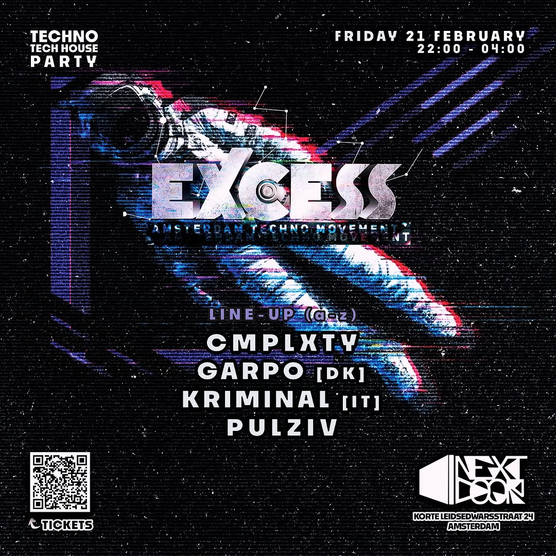 EXCESS: Tech House to Techno Night