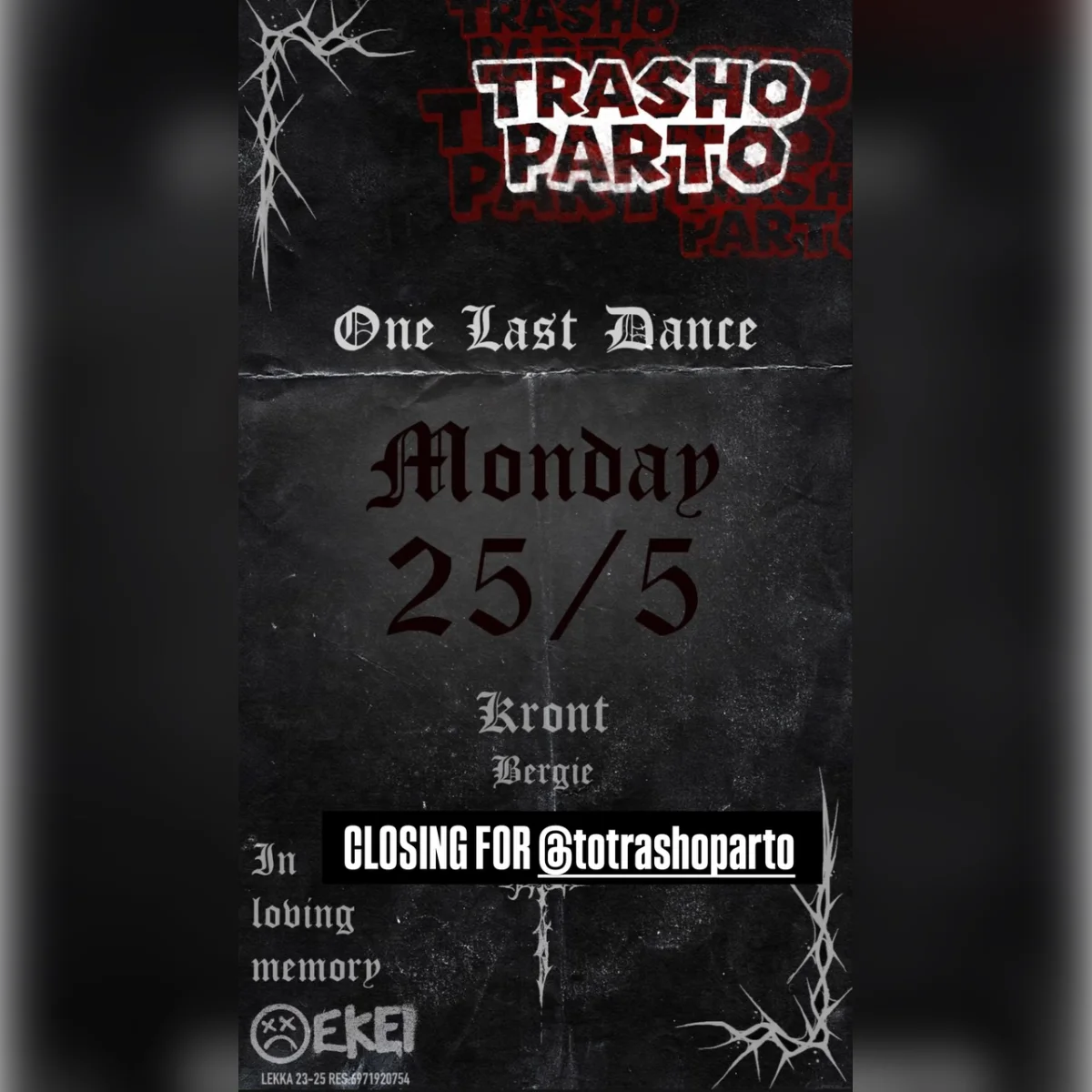 TrashoParto Closing Party