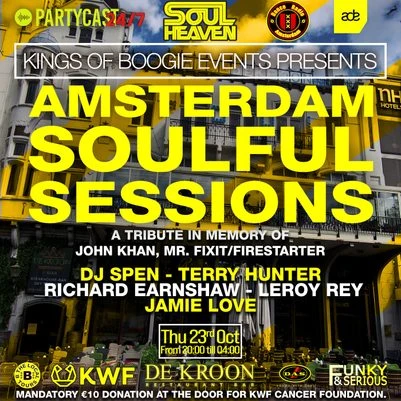 Kings of Boogie Events Presents: Amsterdam Soulful Sessions