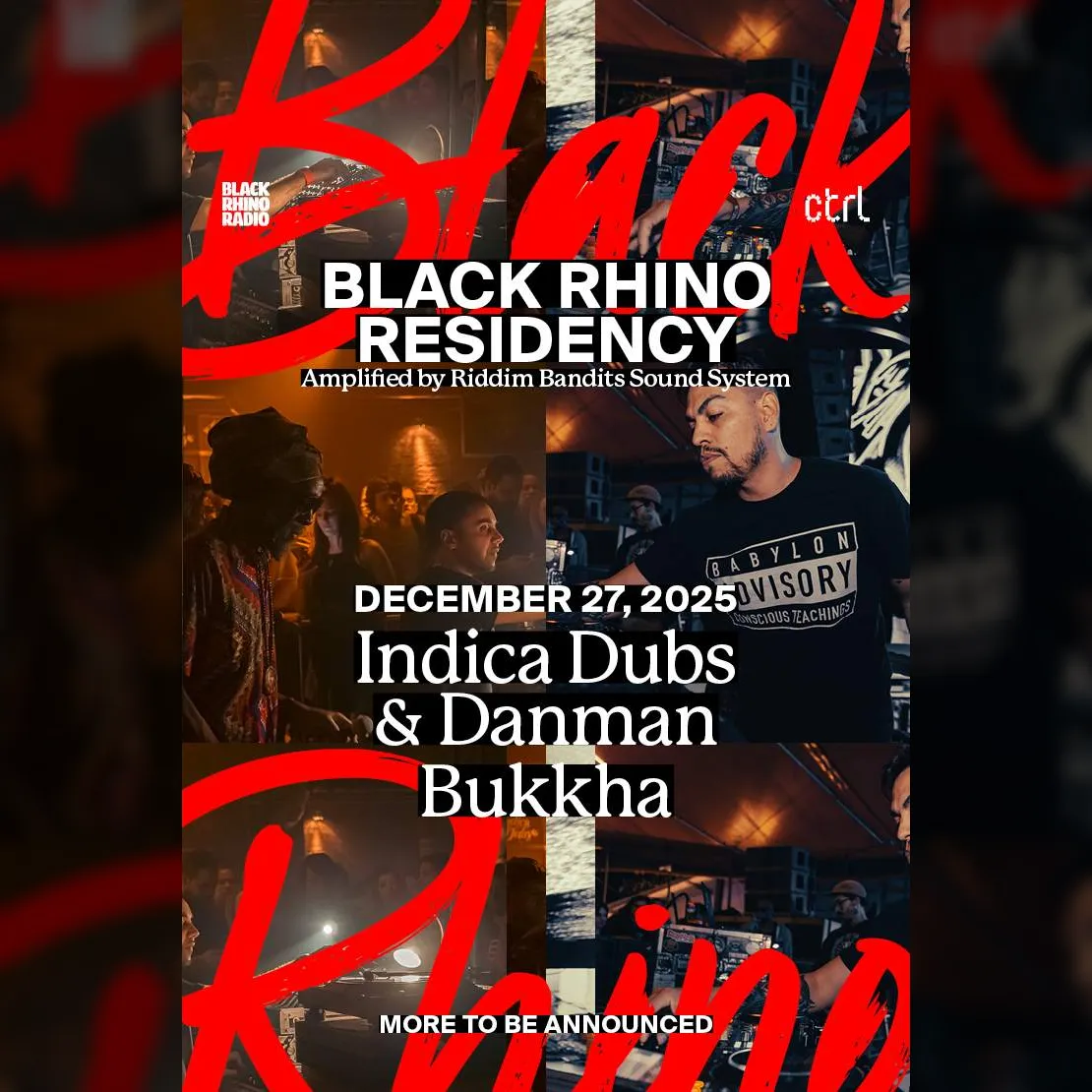 Black Rhino Residency #23 Black Rhino Radio closes the year with Indica Dubs with Danman, Bukkha