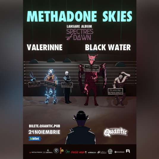 Methadone Skies - Lansare album: Spectres at Dawn / Valerinne / Black Water