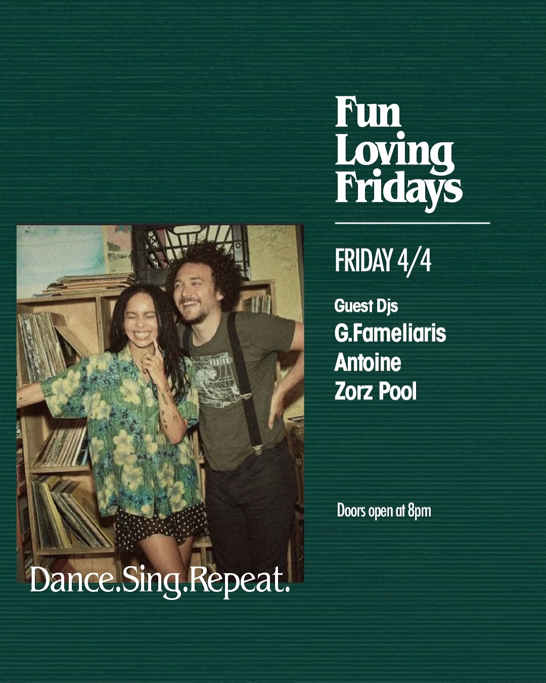 FLF w/ GUESTS DJs G. FAMELIARIS, ANTOINE, ZORZ POOL.