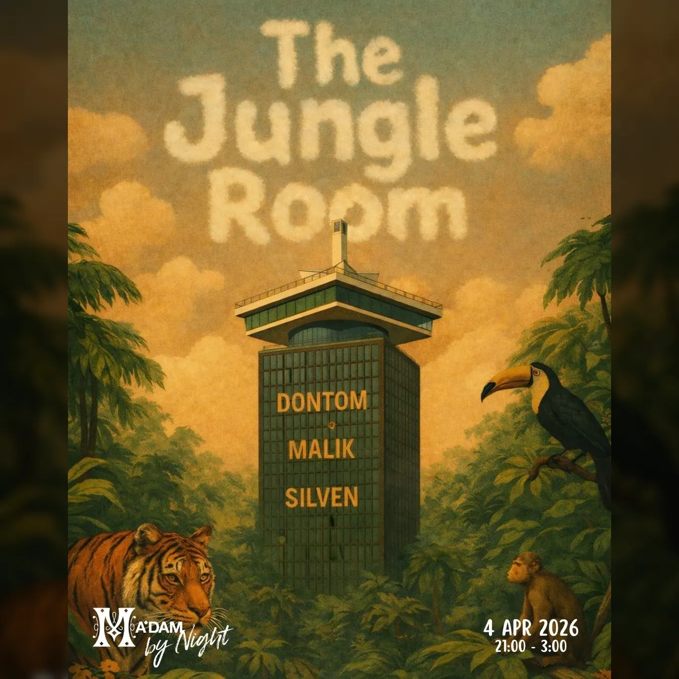 Madam by Night invites: The Jungle Room