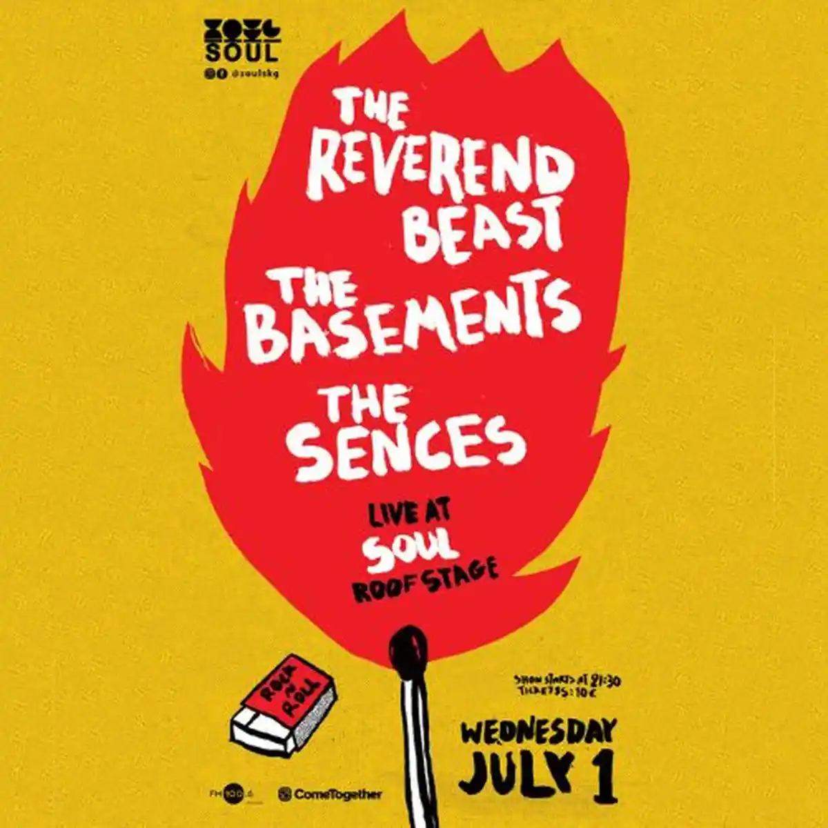 THE REVEREND BEAST | THE BASEMENTS | THE SENCES