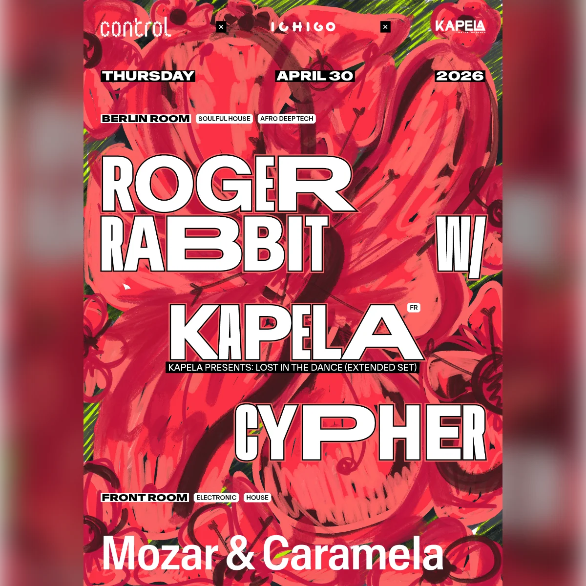 ctrl x ichigo: Roger Rabbit with Kapela, Cypher, Mozar & Caramela