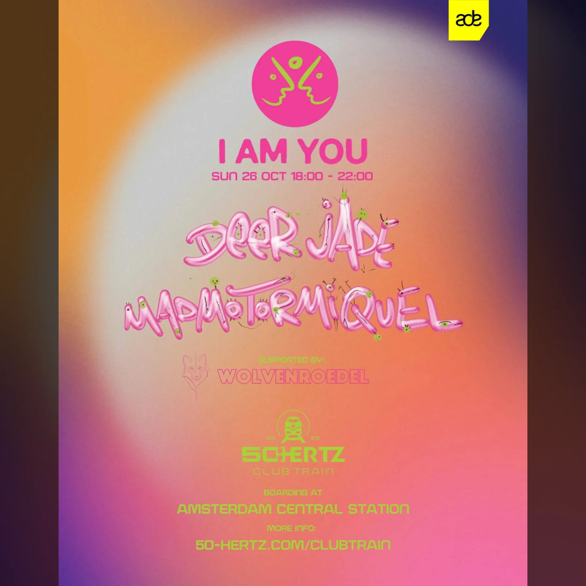 50:HERTZ x DEER JADE Presents "I AM YOU" x WOLVENROEDEL