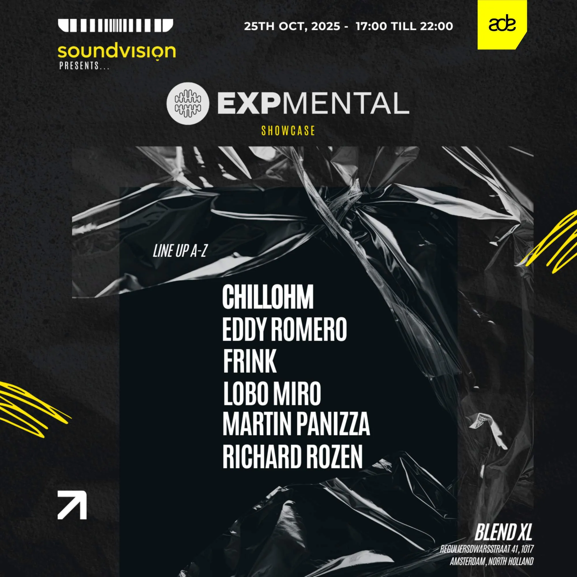 Soundvision presents... Expmental Records Showcase ADE Meeting
