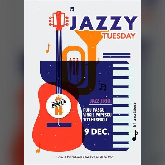 Jazzy Tuesday with Puiu Pascu, Virgil Popescu, Titi Herescu Trio