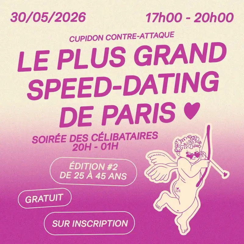 Le plus grand speed-dating de Paris & Soirée des célibataires
