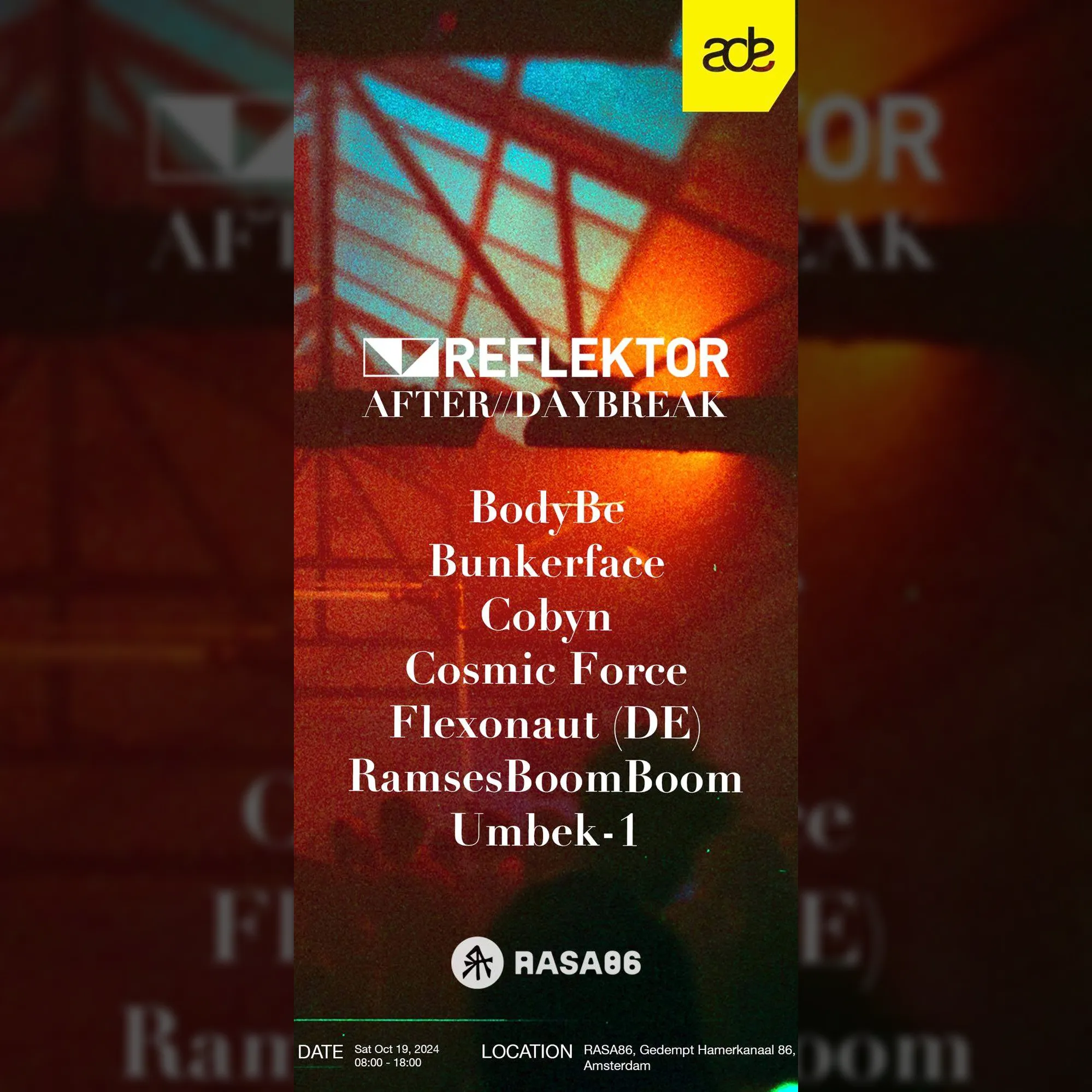 Reflektor Records ADE '24 - AFTER // DAY BREAK