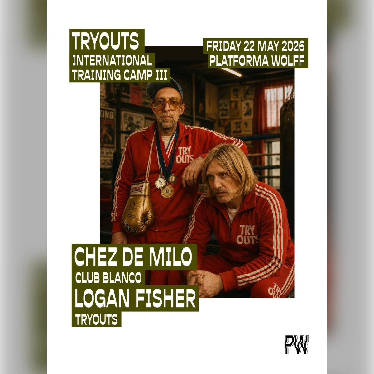 PW x Tryouts • Chez de Milo, Logan Fisher