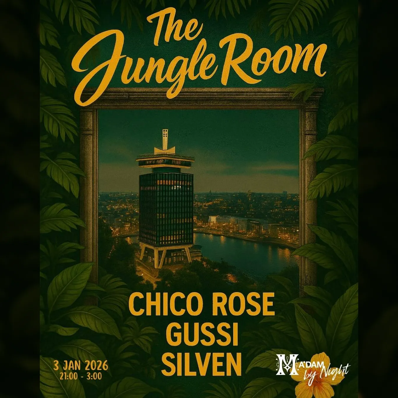 Madam by Night invites: The Jungle Room