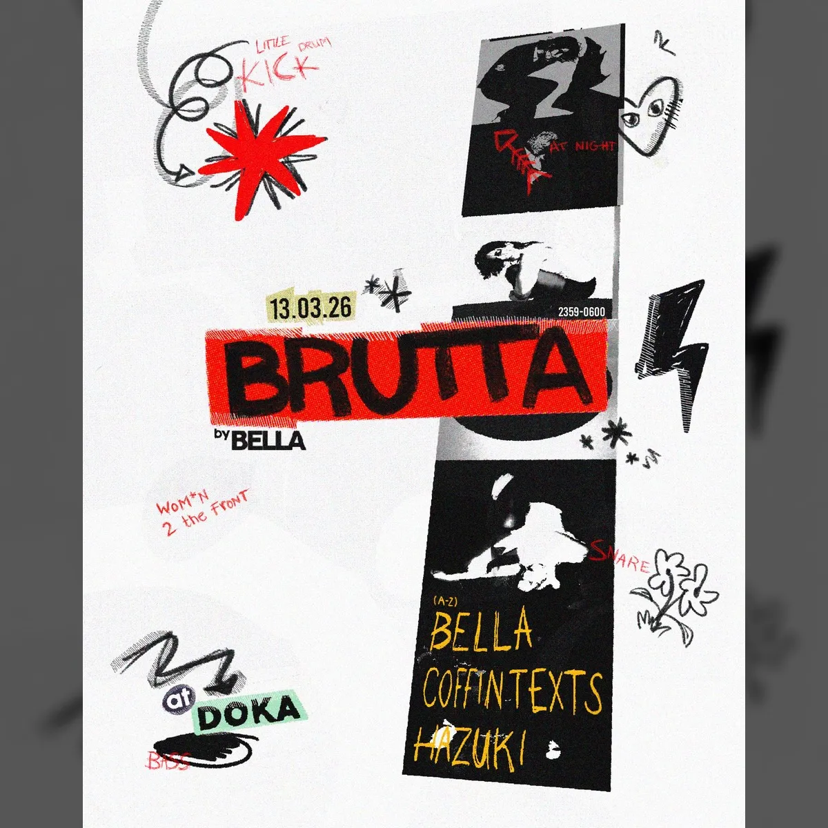 Doka Studio x BRUTTA w/ Coffintexts | BELLA | hazuki
